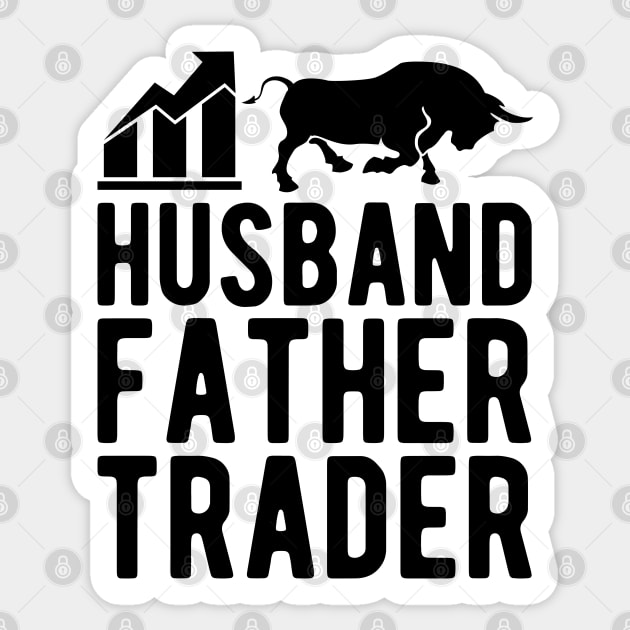 Husband Father Trader Sticker by KC Happy Shop